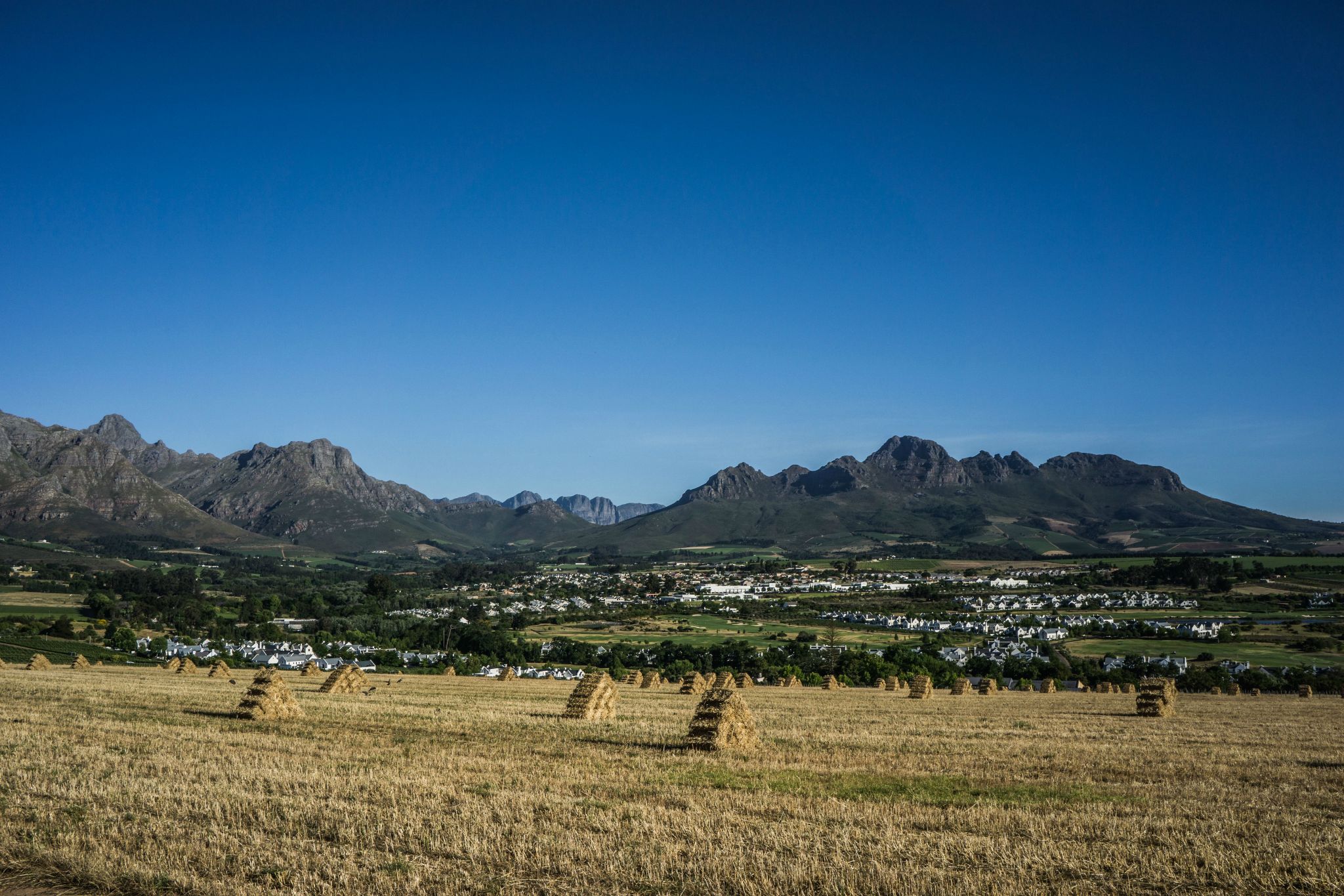 View from our room at the FREE Protea Marriott Stellenbosch